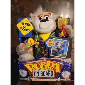 BUBBA on board ( talking ) 1998 Mattel says tons of stuff NEW in box